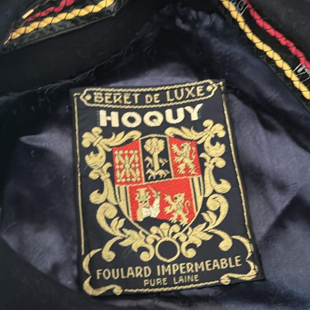 Vintage HOQUY Beret De Luxe Navy Blue - Picture 13 of 16